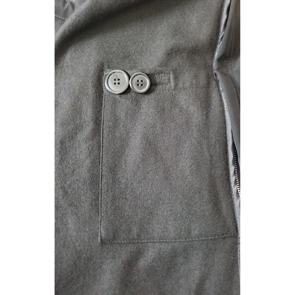 Ralph Lauren Black Rain Coat Topcoat Overcoat Removable Wool Liner Men's XL - Picture 6 of 14